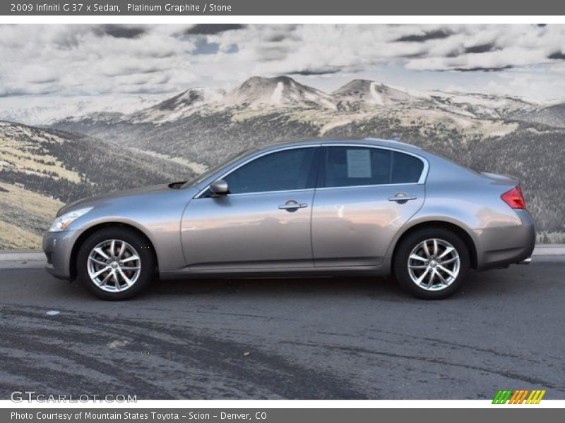 Platinum Graphite / Stone 2009 Infiniti G 37 x Sedan