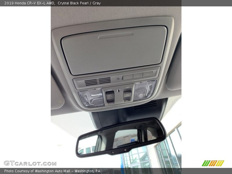 Crystal Black Pearl / Gray 2019 Honda CR-V EX-L AWD