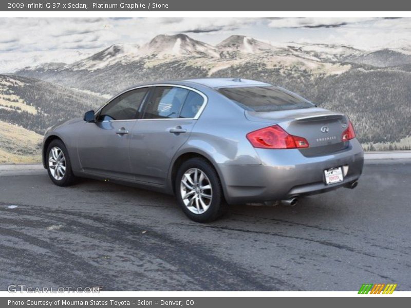 Platinum Graphite / Stone 2009 Infiniti G 37 x Sedan