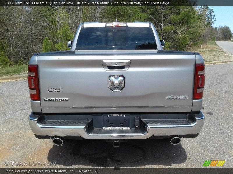 Billett Silver Metallic / Mountain Brown/Light Frost Beige 2019 Ram 1500 Laramie Quad Cab 4x4