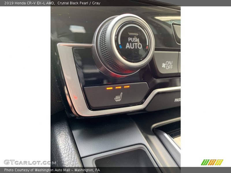 Crystal Black Pearl / Gray 2019 Honda CR-V EX-L AWD