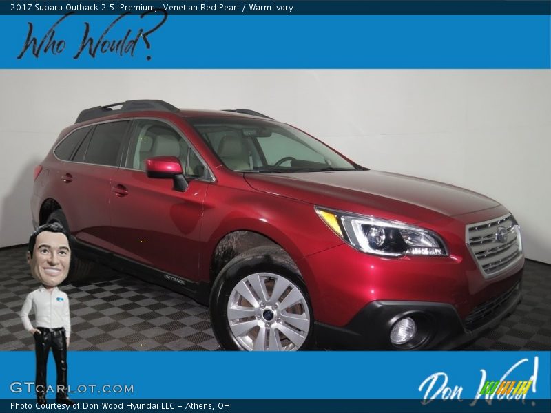 Venetian Red Pearl / Warm Ivory 2017 Subaru Outback 2.5i Premium