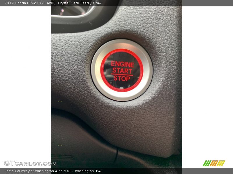 Crystal Black Pearl / Gray 2019 Honda CR-V EX-L AWD
