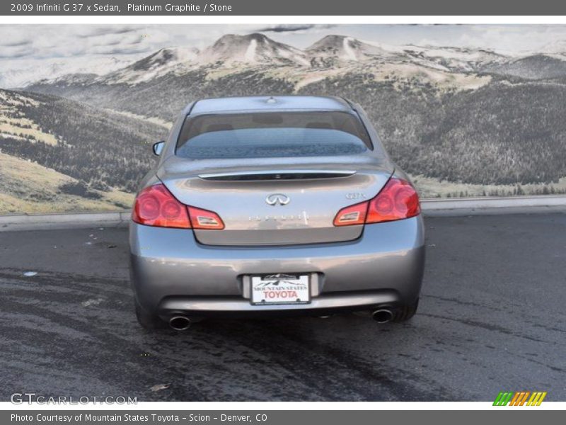 Platinum Graphite / Stone 2009 Infiniti G 37 x Sedan