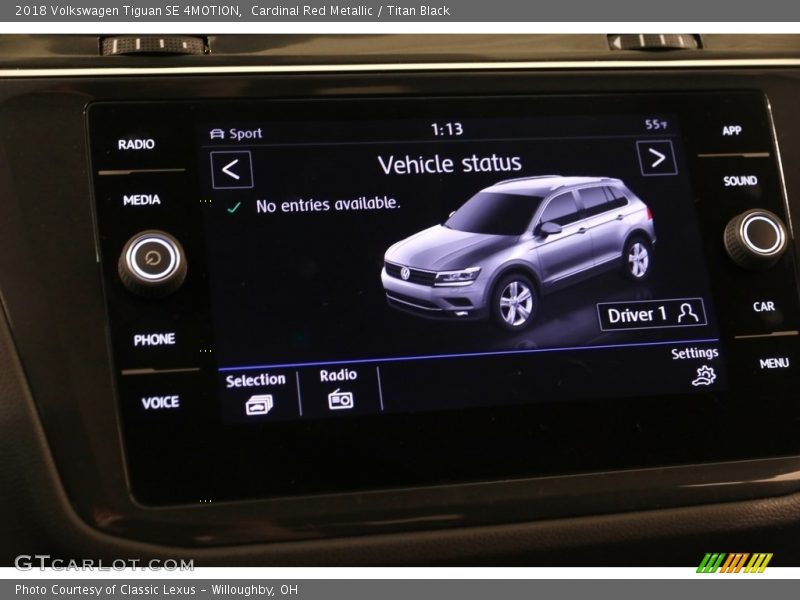 Cardinal Red Metallic / Titan Black 2018 Volkswagen Tiguan SE 4MOTION