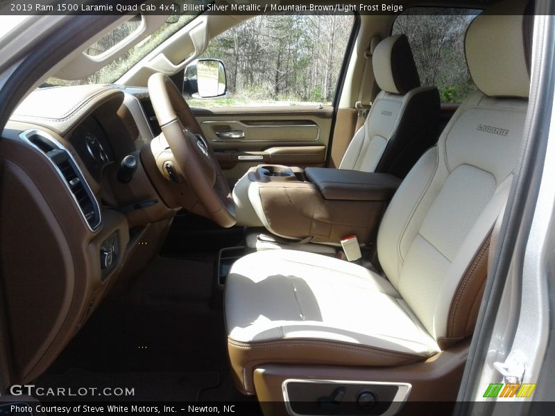 Front Seat of 2019 1500 Laramie Quad Cab 4x4