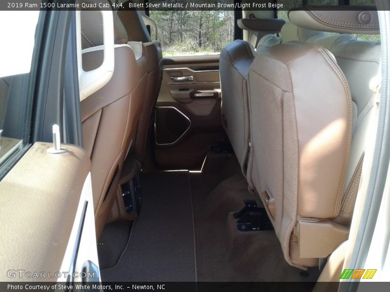 Billett Silver Metallic / Mountain Brown/Light Frost Beige 2019 Ram 1500 Laramie Quad Cab 4x4