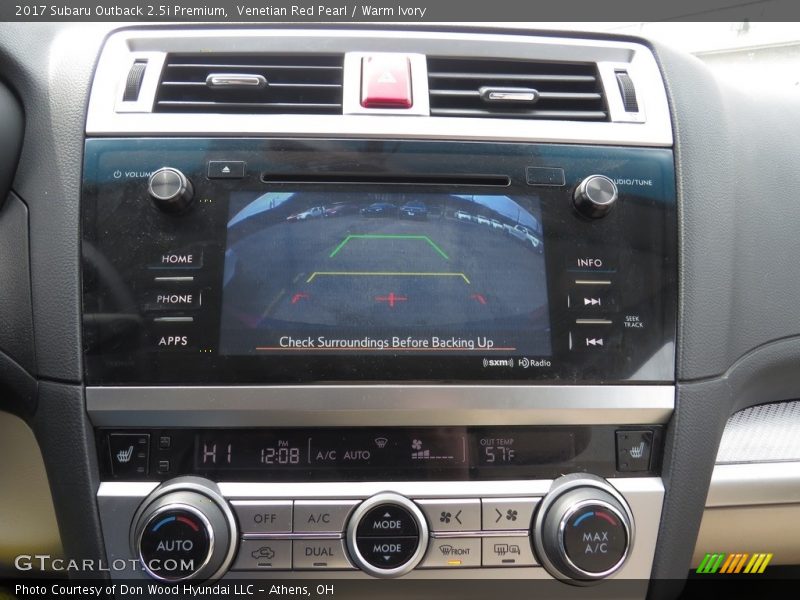 Venetian Red Pearl / Warm Ivory 2017 Subaru Outback 2.5i Premium