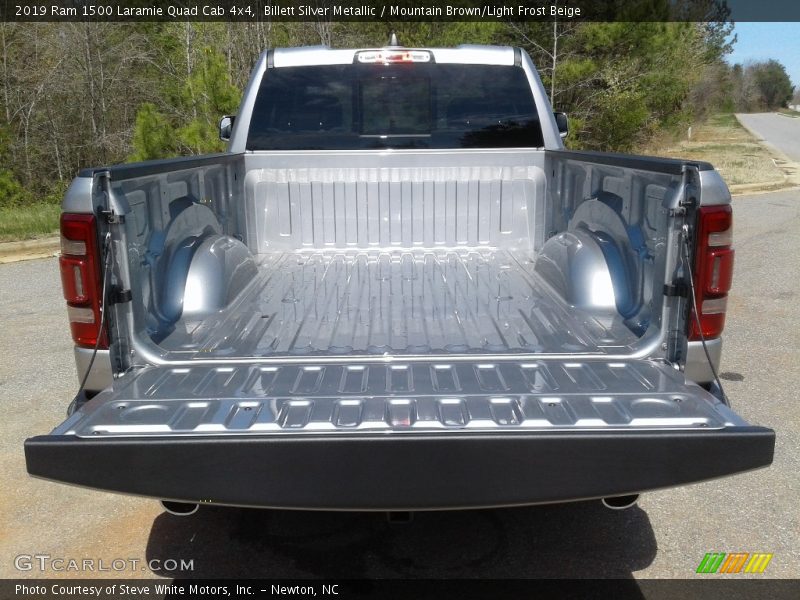 Billett Silver Metallic / Mountain Brown/Light Frost Beige 2019 Ram 1500 Laramie Quad Cab 4x4