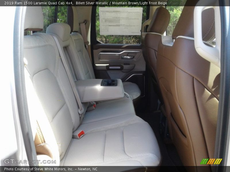 Billett Silver Metallic / Mountain Brown/Light Frost Beige 2019 Ram 1500 Laramie Quad Cab 4x4