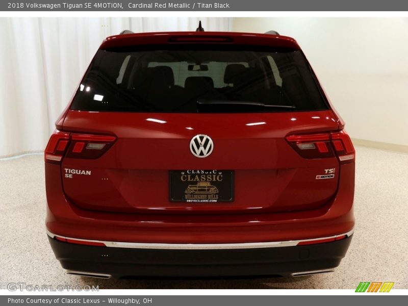 Cardinal Red Metallic / Titan Black 2018 Volkswagen Tiguan SE 4MOTION