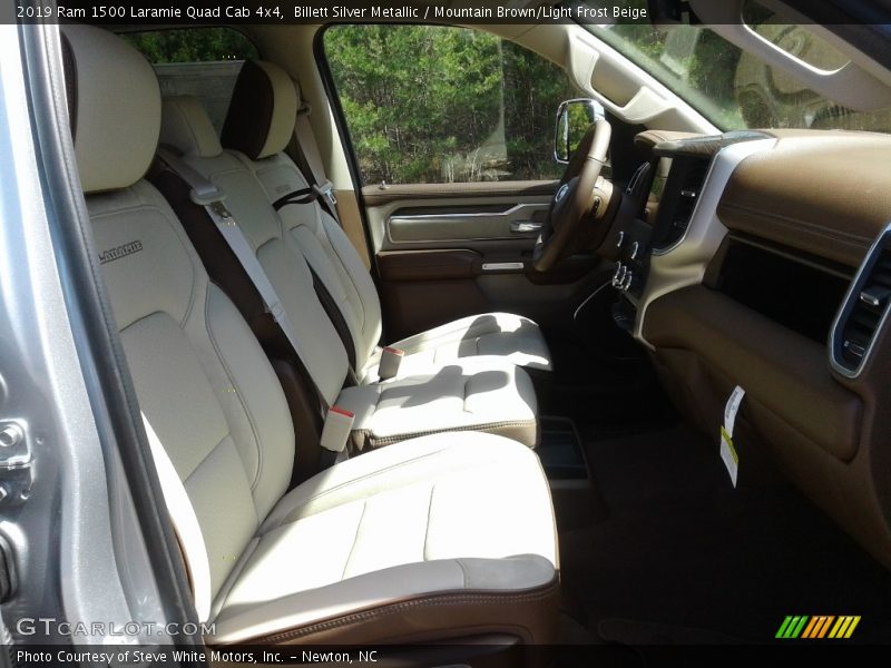 Billett Silver Metallic / Mountain Brown/Light Frost Beige 2019 Ram 1500 Laramie Quad Cab 4x4