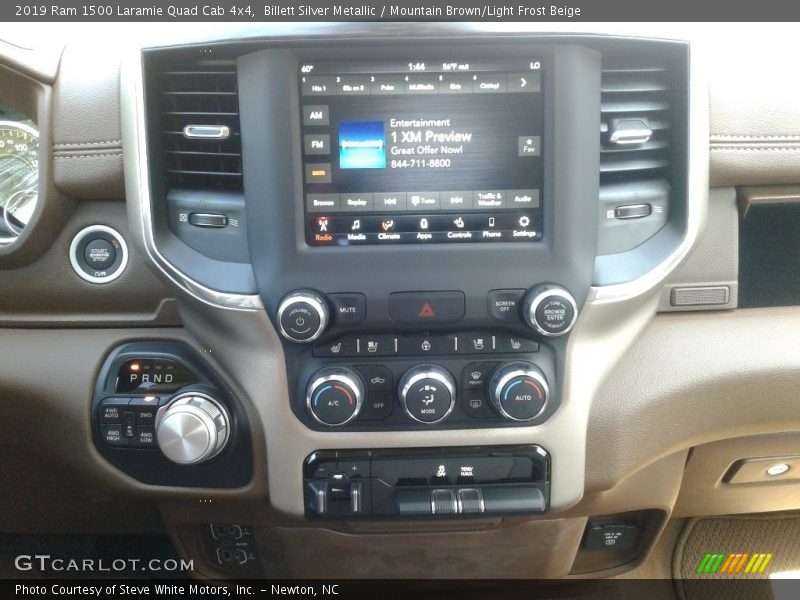 Billett Silver Metallic / Mountain Brown/Light Frost Beige 2019 Ram 1500 Laramie Quad Cab 4x4