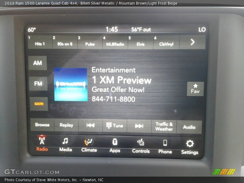 Billett Silver Metallic / Mountain Brown/Light Frost Beige 2019 Ram 1500 Laramie Quad Cab 4x4