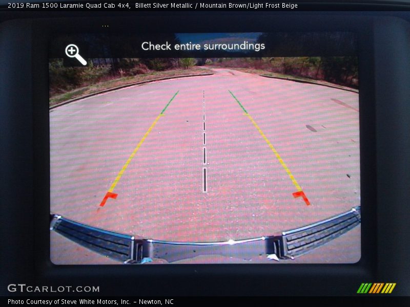 Billett Silver Metallic / Mountain Brown/Light Frost Beige 2019 Ram 1500 Laramie Quad Cab 4x4