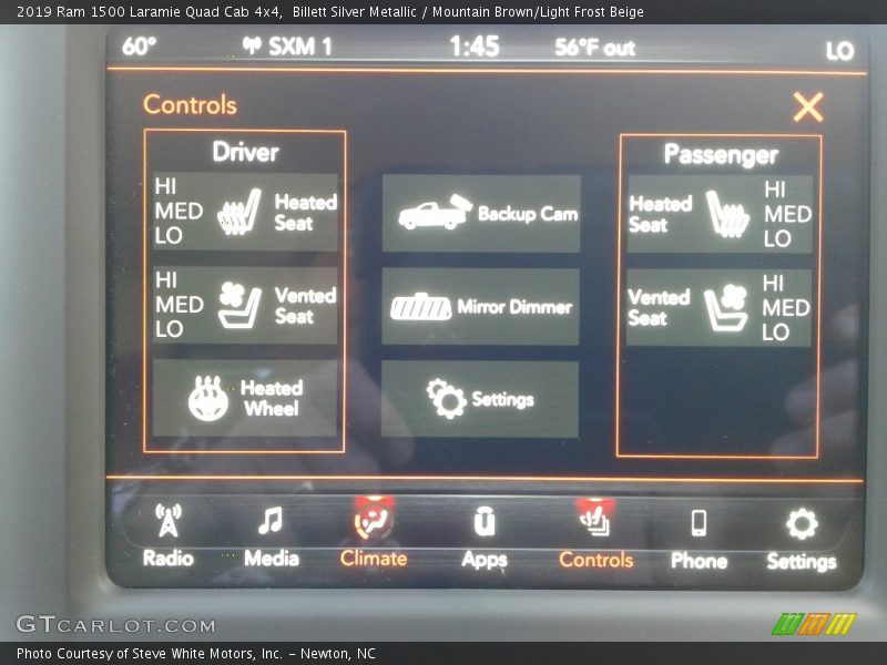 Billett Silver Metallic / Mountain Brown/Light Frost Beige 2019 Ram 1500 Laramie Quad Cab 4x4