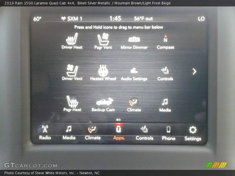 Billett Silver Metallic / Mountain Brown/Light Frost Beige 2019 Ram 1500 Laramie Quad Cab 4x4