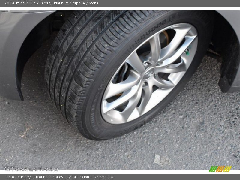 Platinum Graphite / Stone 2009 Infiniti G 37 x Sedan