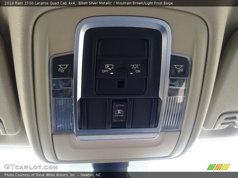 Billett Silver Metallic / Mountain Brown/Light Frost Beige 2019 Ram 1500 Laramie Quad Cab 4x4