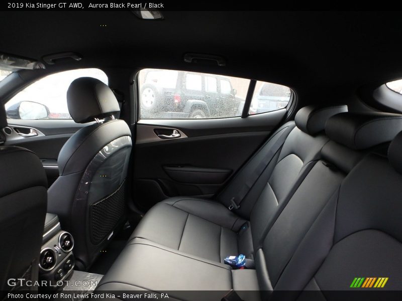 Aurora Black Pearl / Black 2019 Kia Stinger GT AWD