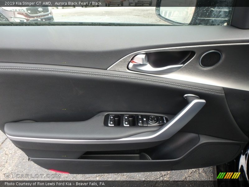 Aurora Black Pearl / Black 2019 Kia Stinger GT AWD