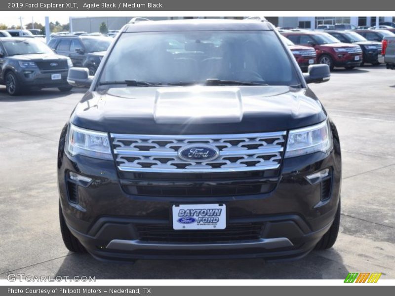 Agate Black / Medium Black 2019 Ford Explorer XLT