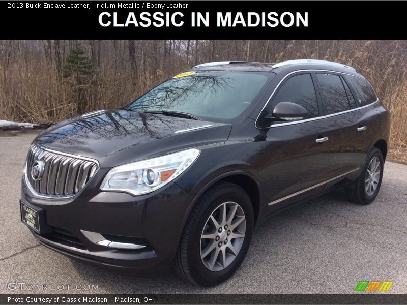 Iridium Metallic / Ebony Leather 2013 Buick Enclave Leather
