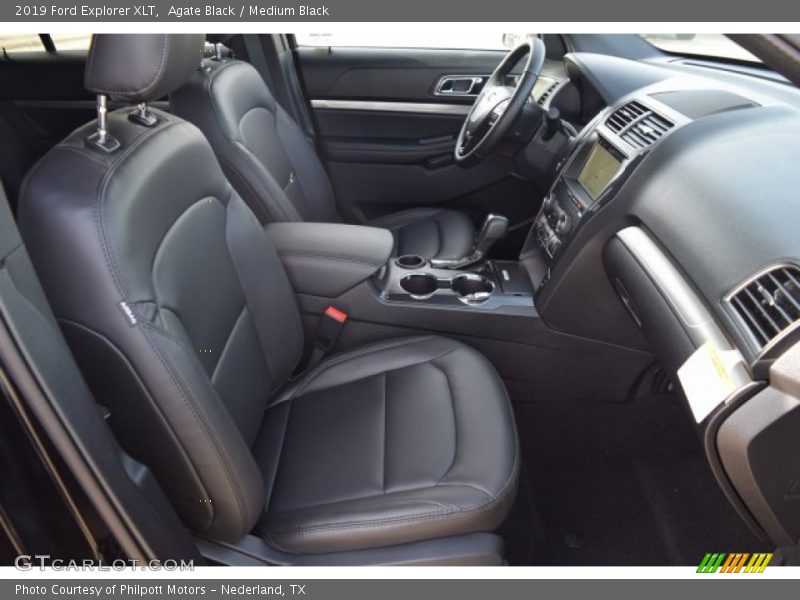 Agate Black / Medium Black 2019 Ford Explorer XLT
