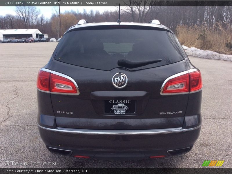 Iridium Metallic / Ebony Leather 2013 Buick Enclave Leather