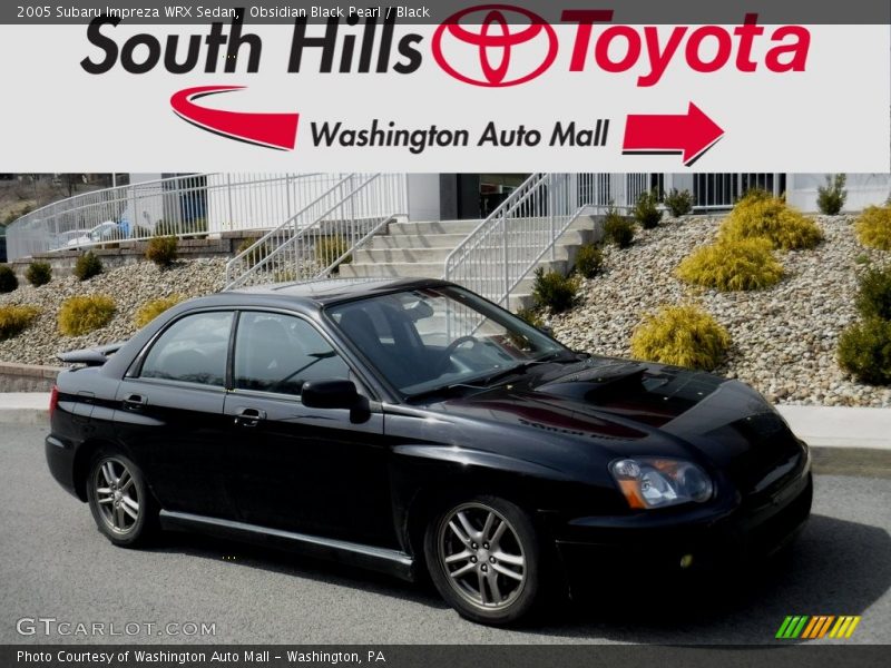 Obsidian Black Pearl / Black 2005 Subaru Impreza WRX Sedan