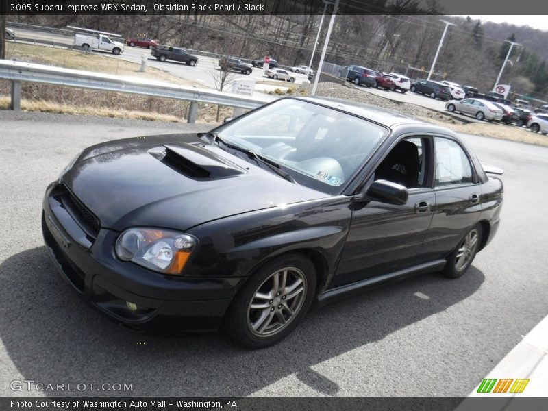 Obsidian Black Pearl / Black 2005 Subaru Impreza WRX Sedan