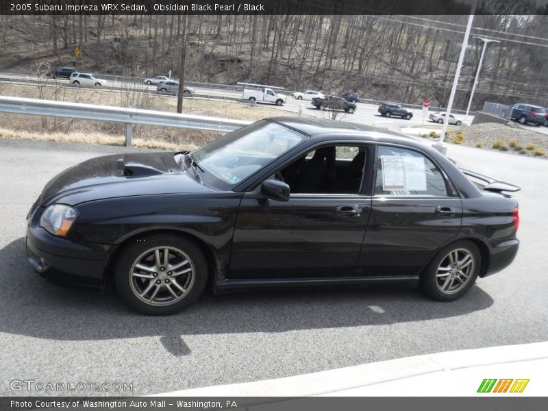 Obsidian Black Pearl / Black 2005 Subaru Impreza WRX Sedan