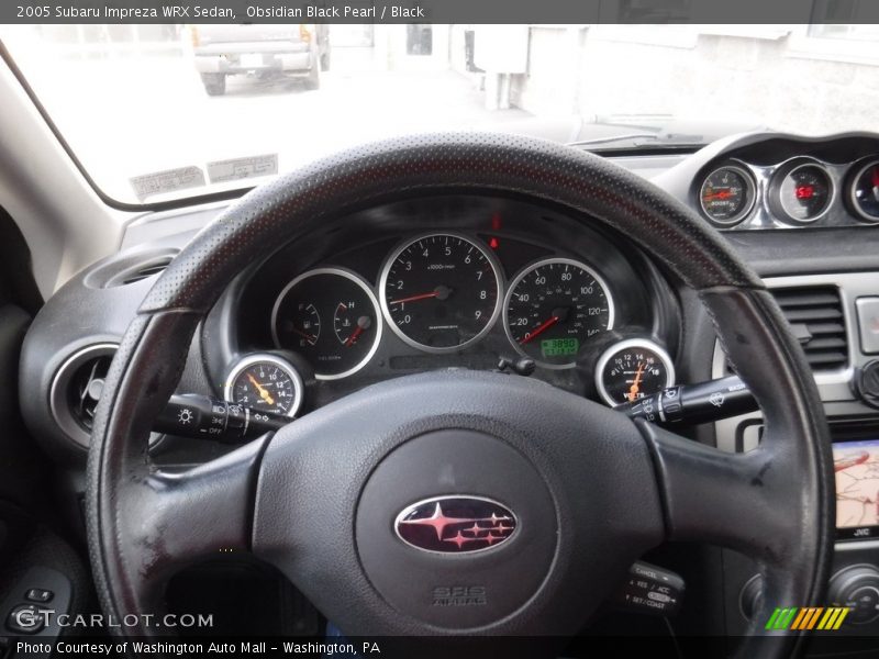 Obsidian Black Pearl / Black 2005 Subaru Impreza WRX Sedan
