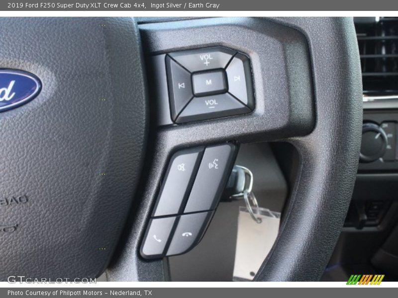 Ingot Silver / Earth Gray 2019 Ford F250 Super Duty XLT Crew Cab 4x4