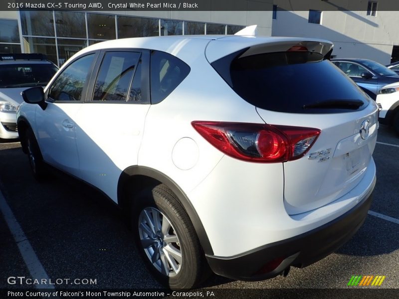 Crystal White Pearl Mica / Black 2016 Mazda CX-5 Touring AWD