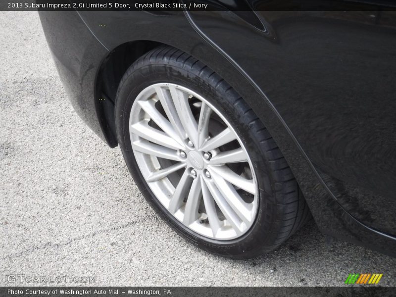 Crystal Black Silica / Ivory 2013 Subaru Impreza 2.0i Limited 5 Door