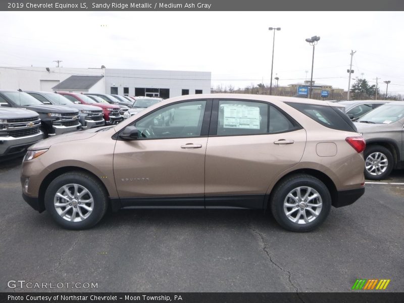 Sandy Ridge Metallic / Medium Ash Gray 2019 Chevrolet Equinox LS