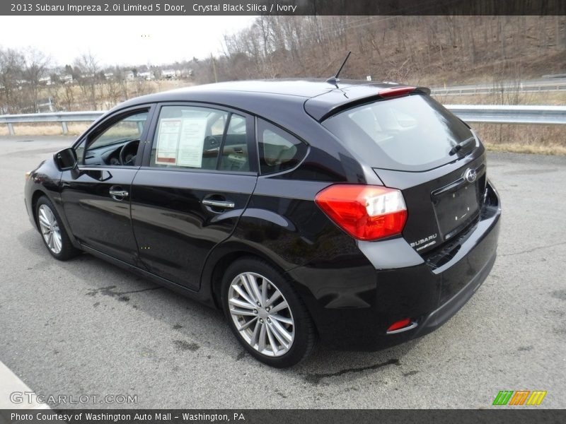 Crystal Black Silica / Ivory 2013 Subaru Impreza 2.0i Limited 5 Door