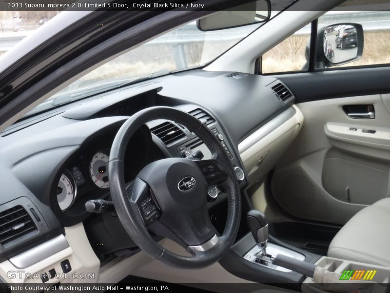 Crystal Black Silica / Ivory 2013 Subaru Impreza 2.0i Limited 5 Door