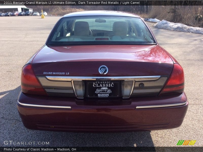 Dark Toreador Red Metallic / Light Camel 2011 Mercury Grand Marquis LS Ultimate Edition