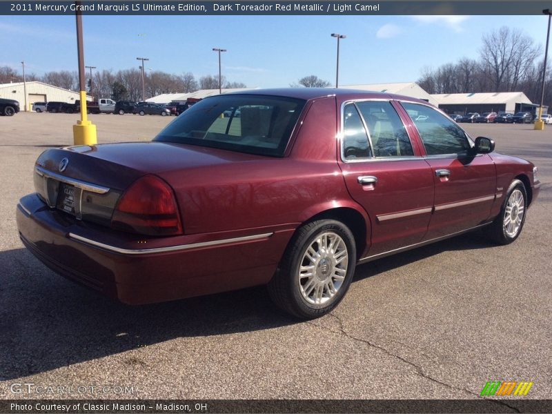 Dark Toreador Red Metallic / Light Camel 2011 Mercury Grand Marquis LS Ultimate Edition