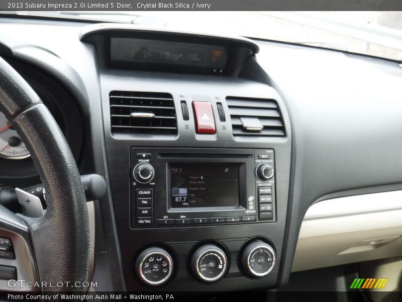 Crystal Black Silica / Ivory 2013 Subaru Impreza 2.0i Limited 5 Door