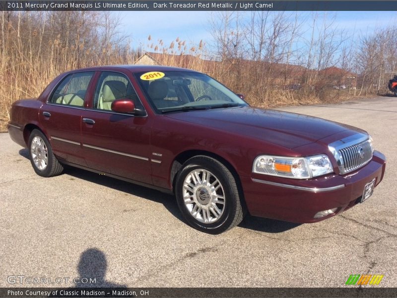 Dark Toreador Red Metallic / Light Camel 2011 Mercury Grand Marquis LS Ultimate Edition