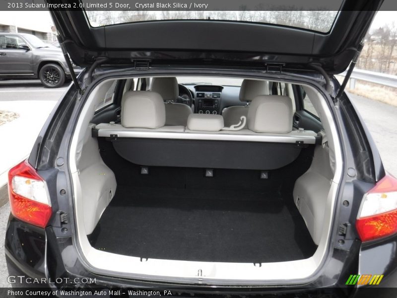 Crystal Black Silica / Ivory 2013 Subaru Impreza 2.0i Limited 5 Door