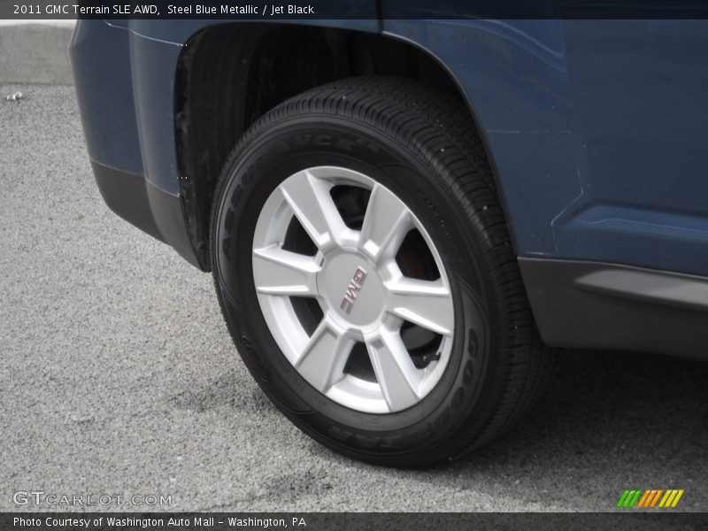 Steel Blue Metallic / Jet Black 2011 GMC Terrain SLE AWD