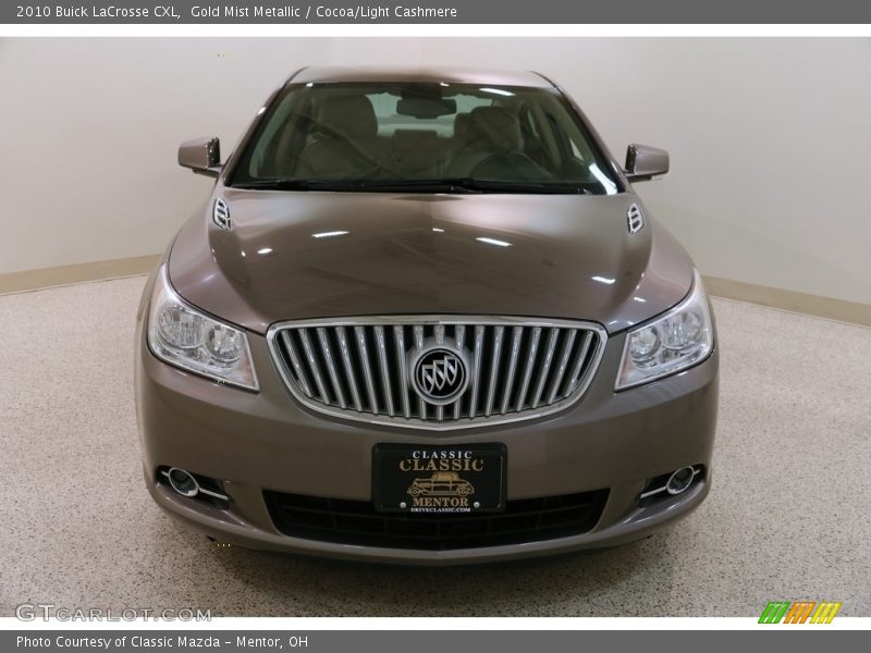 Gold Mist Metallic / Cocoa/Light Cashmere 2010 Buick LaCrosse CXL