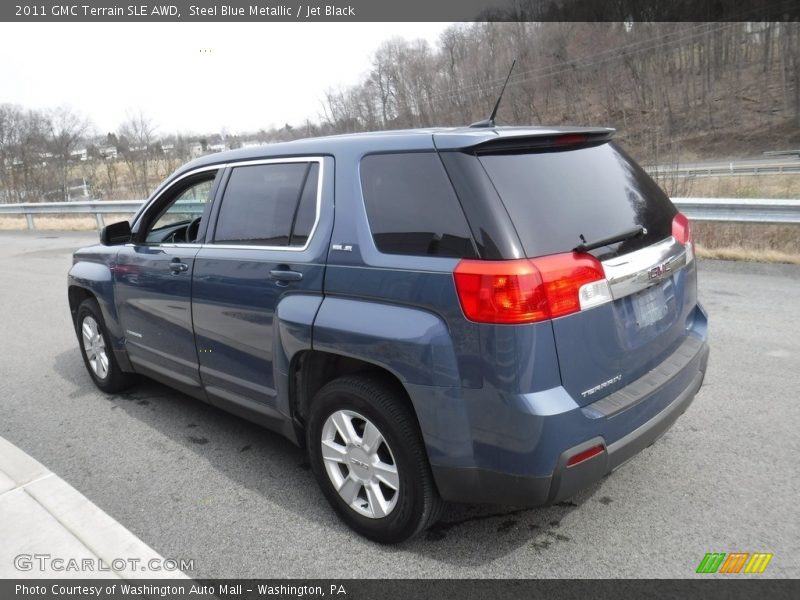 Steel Blue Metallic / Jet Black 2011 GMC Terrain SLE AWD