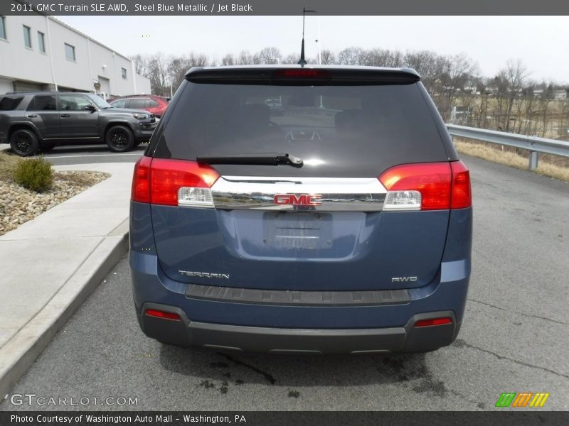 Steel Blue Metallic / Jet Black 2011 GMC Terrain SLE AWD