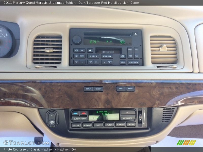 Dark Toreador Red Metallic / Light Camel 2011 Mercury Grand Marquis LS Ultimate Edition