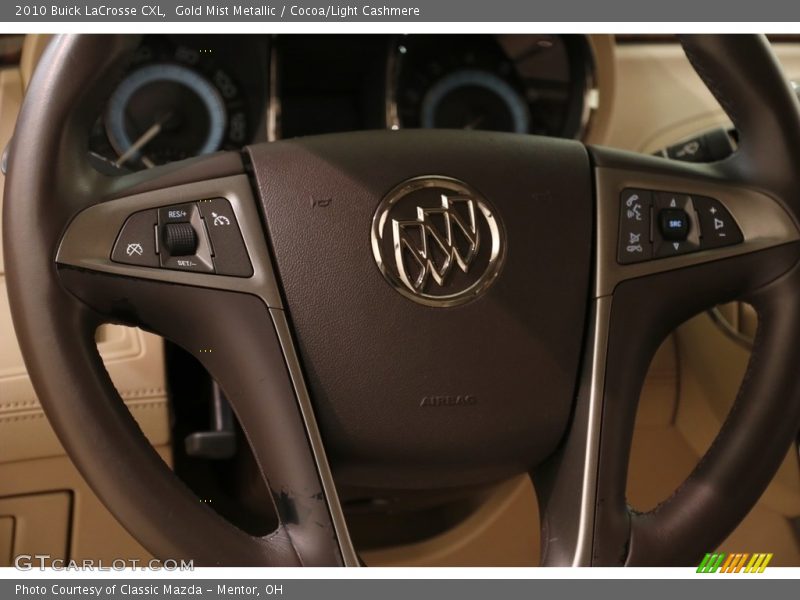 Gold Mist Metallic / Cocoa/Light Cashmere 2010 Buick LaCrosse CXL